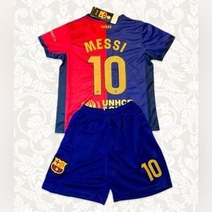 Lionel Messi Youth Large Size 28 Barcelona Kids Football Jersey New With Tags